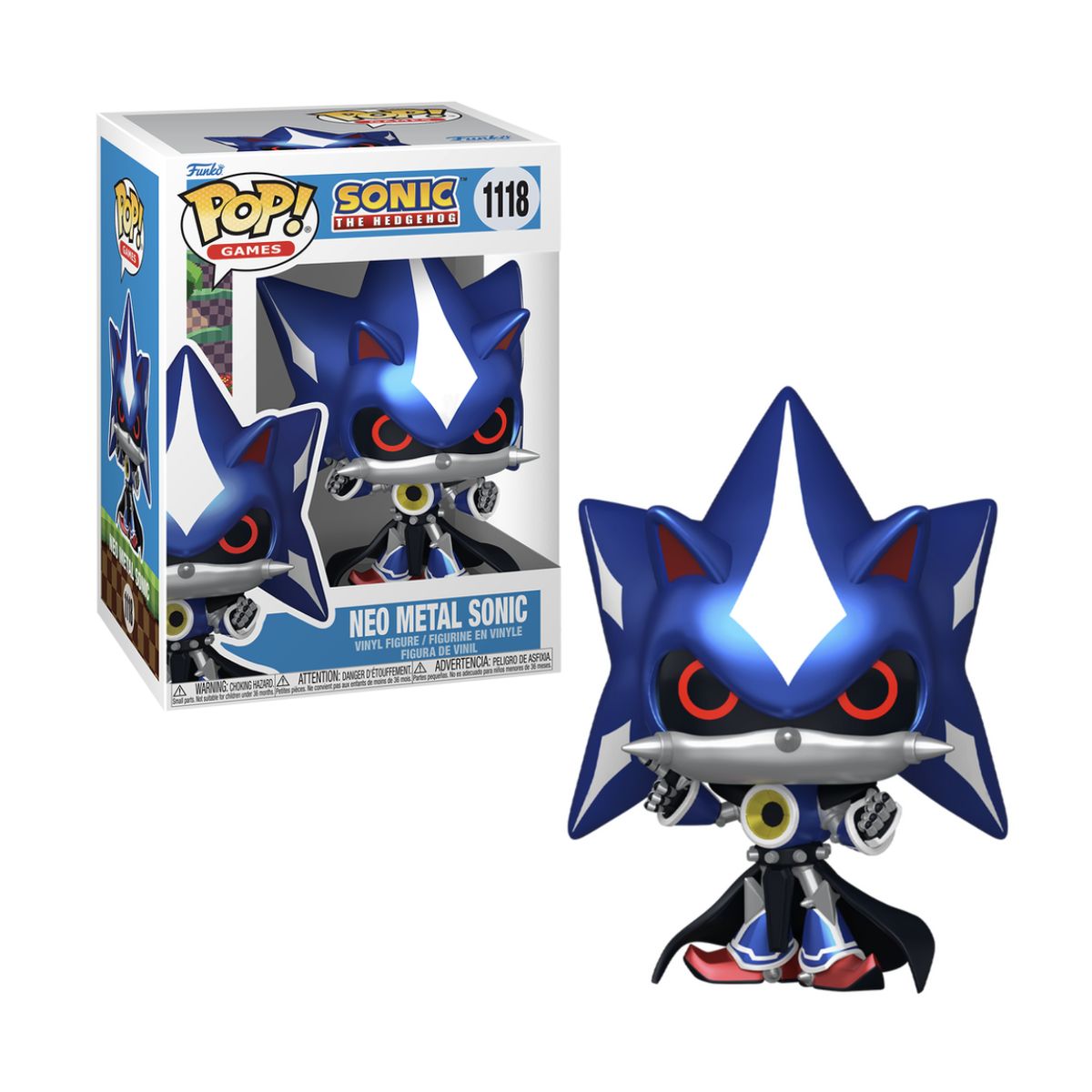 FUNKO - Neo Metal Sonic Metallic Funko Pop 1118 Sonic Original