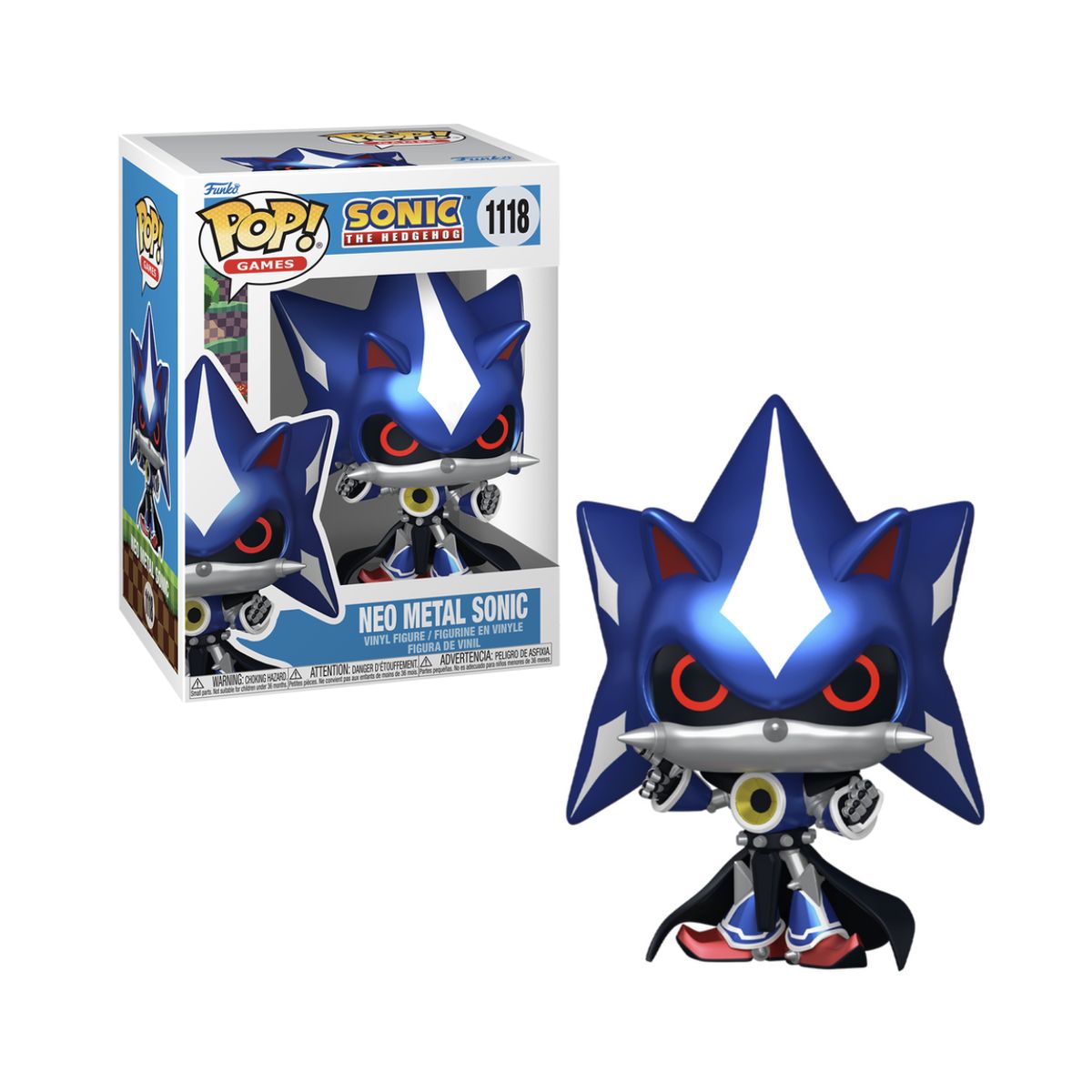 FUNKO - Neo Metal Sonic Metallic Funko Pop 1118 Sonic Original