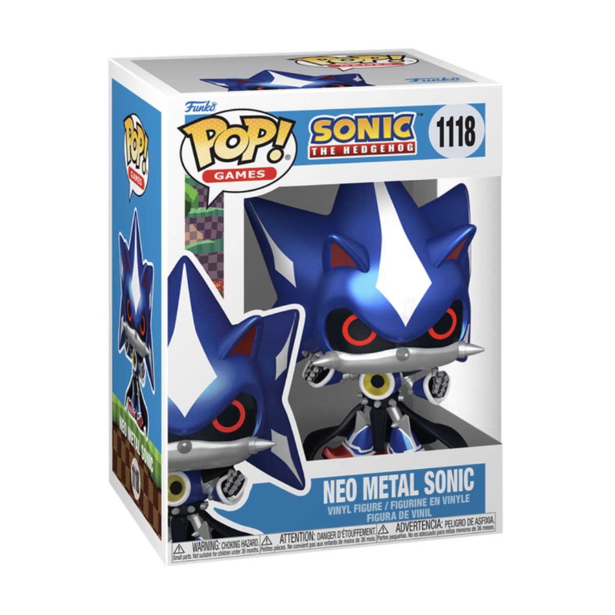 FUNKO - Neo Metal Sonic Metallic Funko Pop 1118 Sonic Original