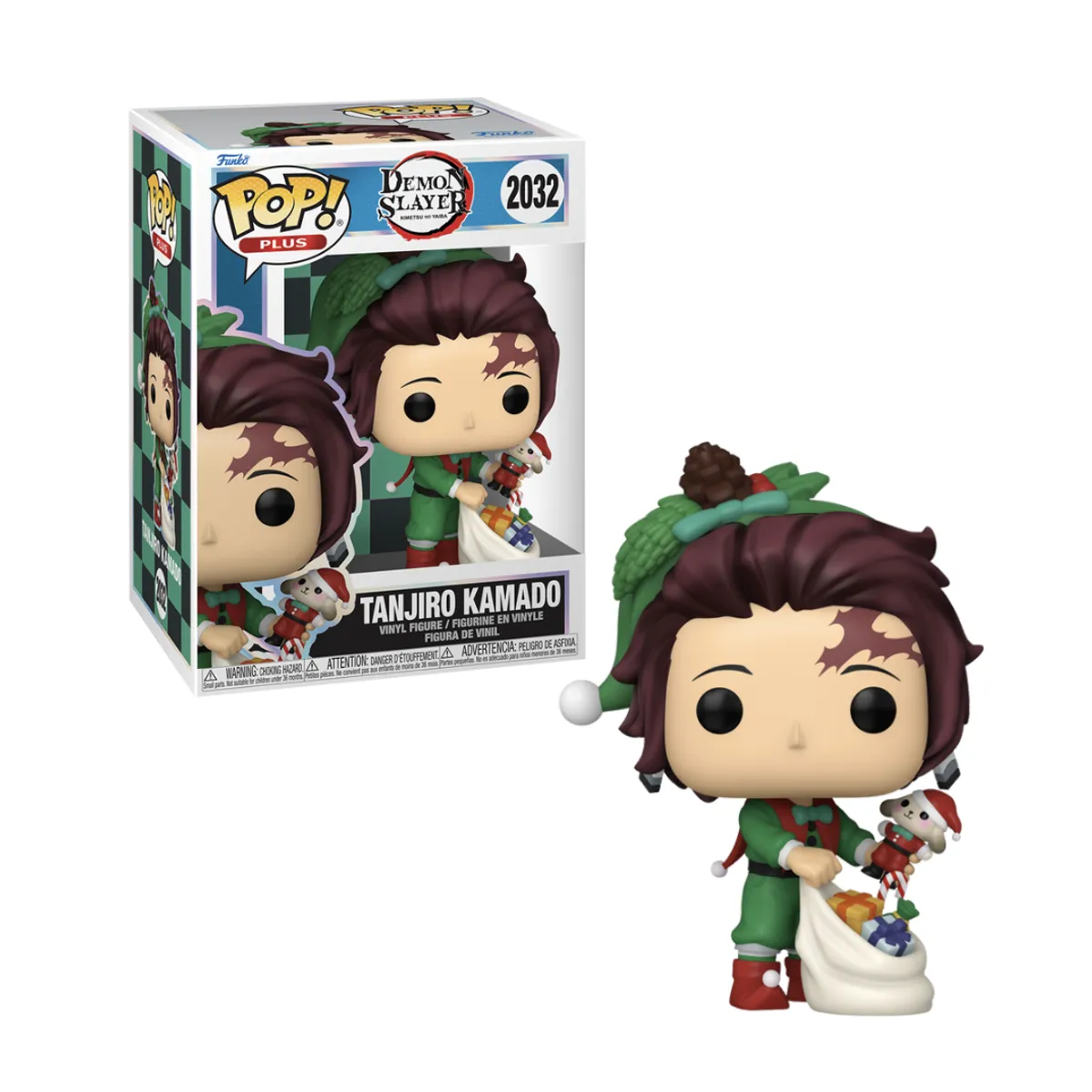 FUNKO - Tanjiro Navideño Funko Pop 2032 Demon Slayer Plus
