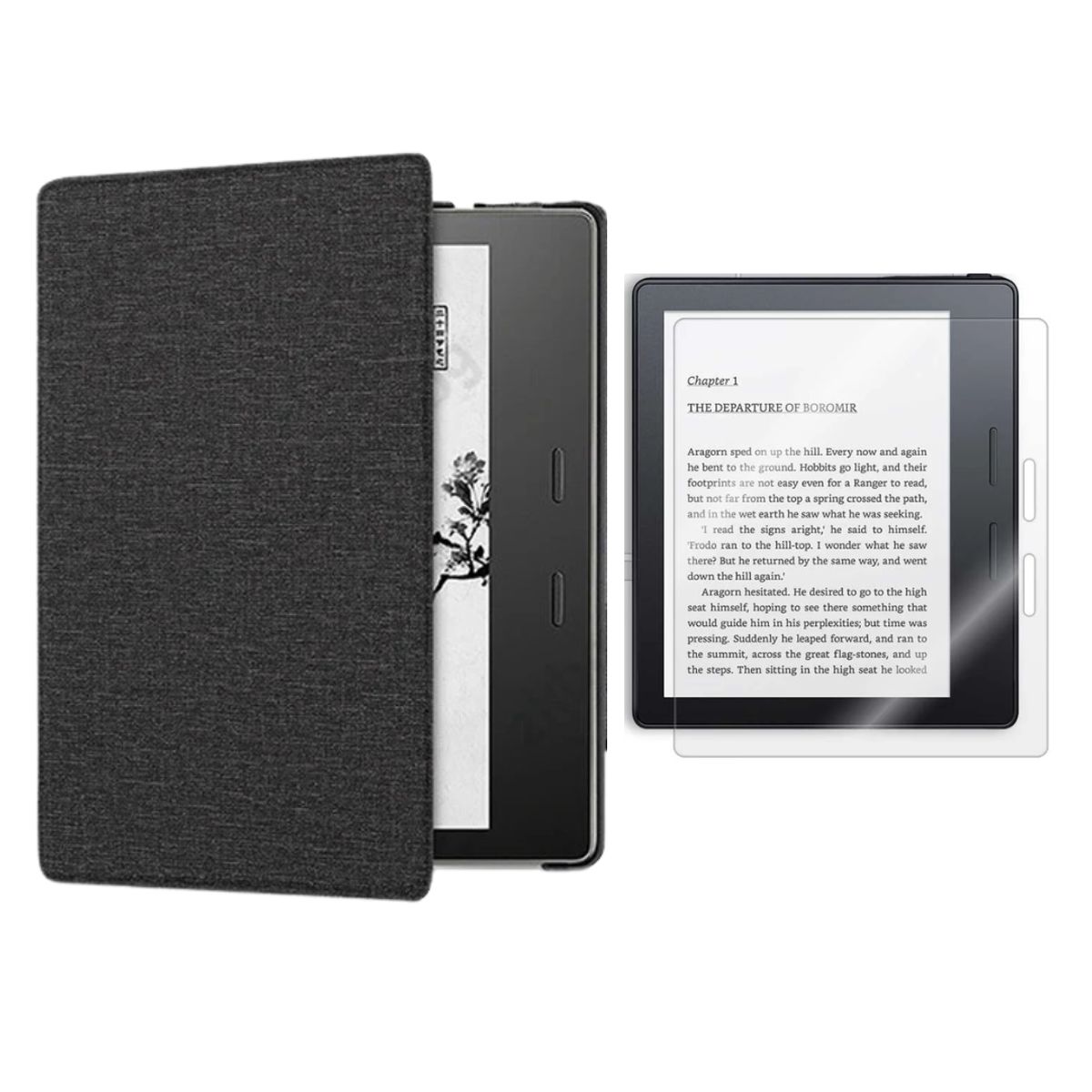 GENERICO - Funda case para amazon Kindle OASIS 9°10° Gen Negro con MICA