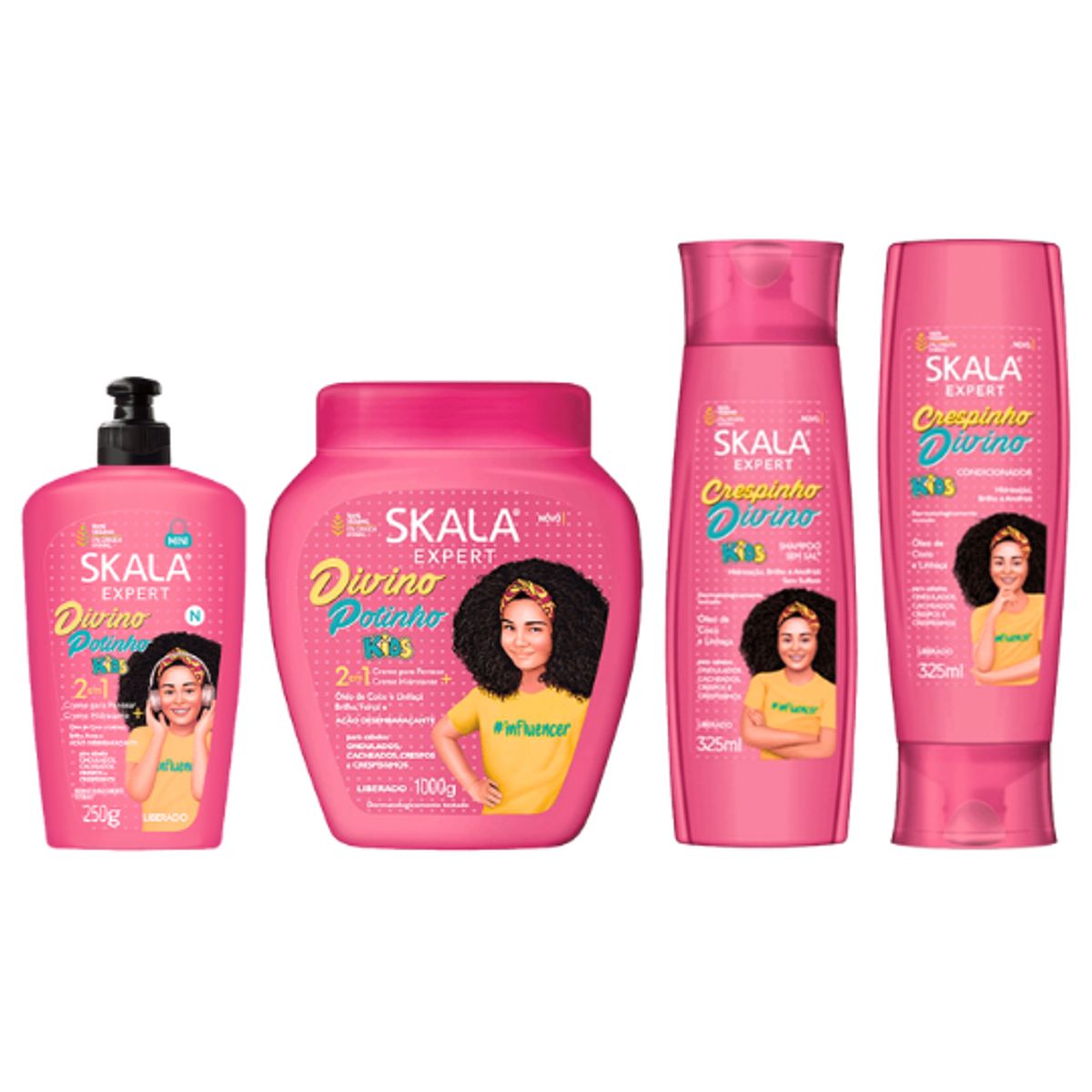 GENERICO - Crema de Peinar Expert Divino Potinho 250 ml con Cepillo Desenredante