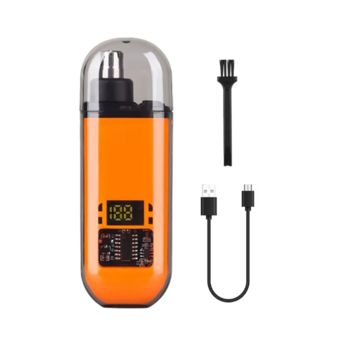 GENERICO - Afeitador Nasal Mini y cabello portátil recargable - NARANJA