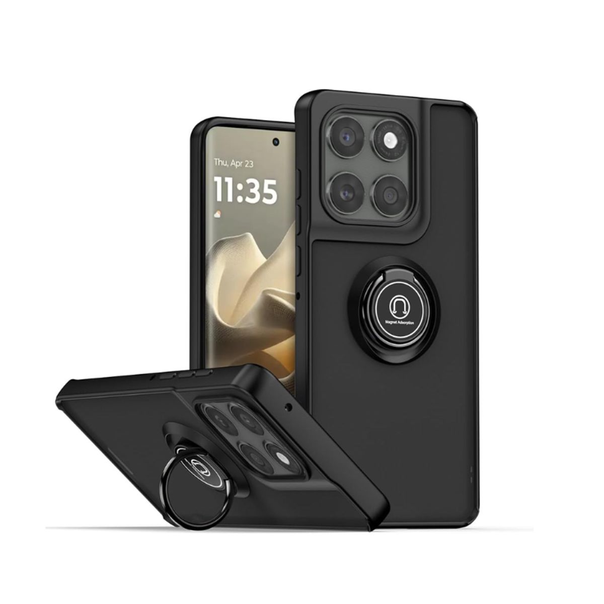 SPACE - case ahumado negro para motorola edge 60 fusion