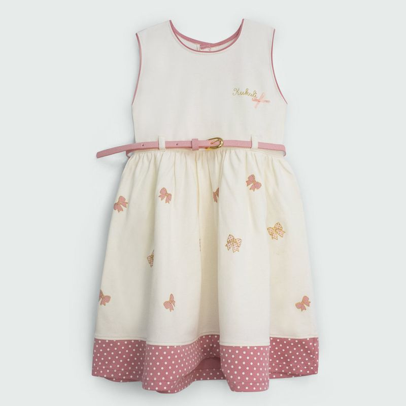 KUKULI - VESTIDO LAZOS M/C NIÑA 5202