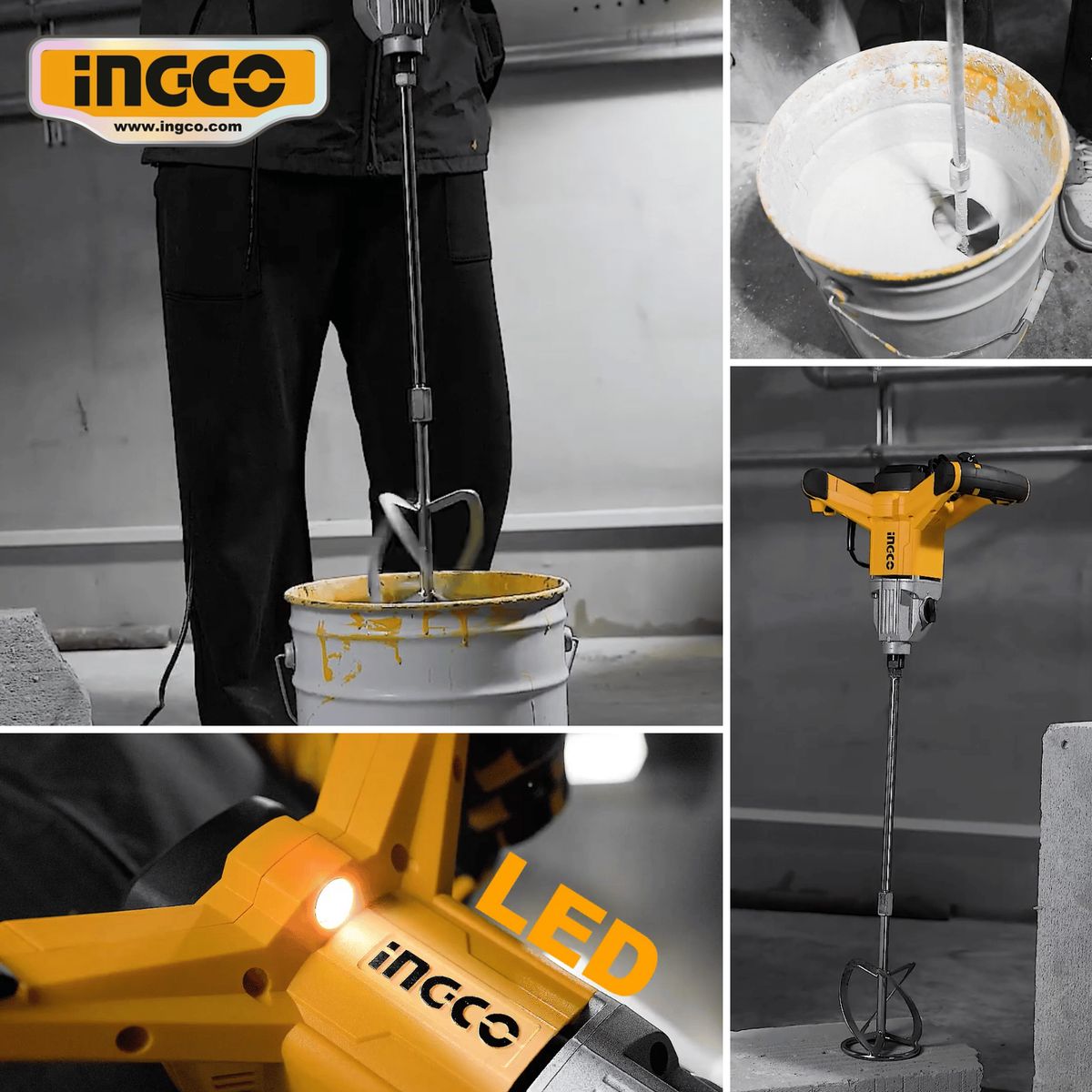 INGCO TOOLS - MX214008 MIXER MEZCLADOR DE PINTURA 1400W