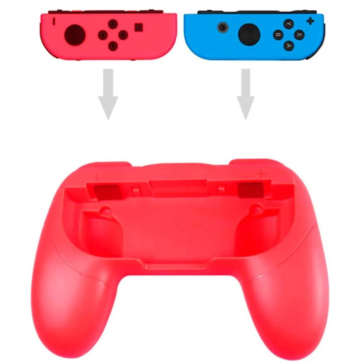 GENERICO - Grips Para Joy Con Mando para Nintendo Switch 2 grip rojo y azul