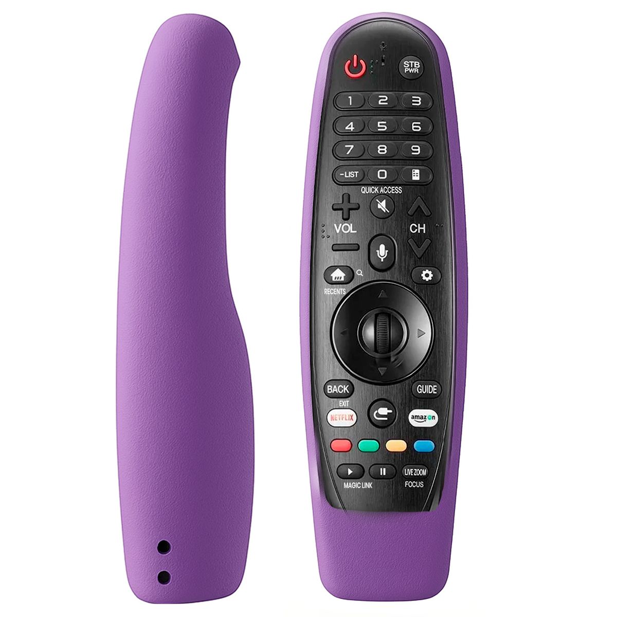 GENERICO - Control Remoto Para Tv LG Smart Led LCD 4k+ Funda Color Morado