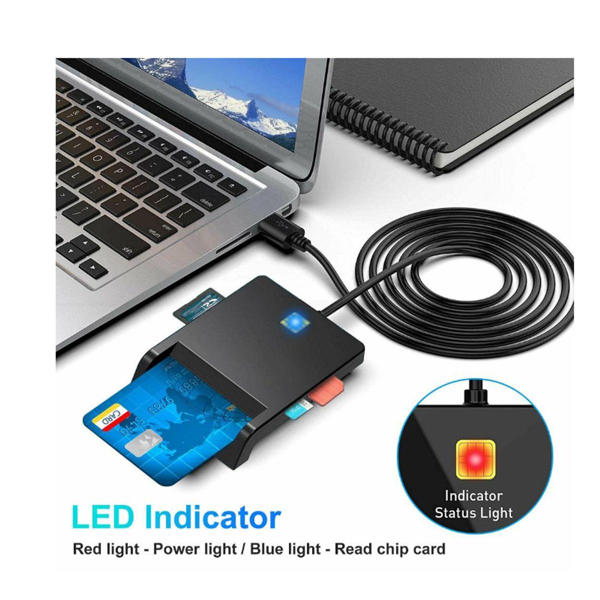 GENERICO - Lector DNI Electrónico 2025 Smart Reader Compatible Dni 3.0 3