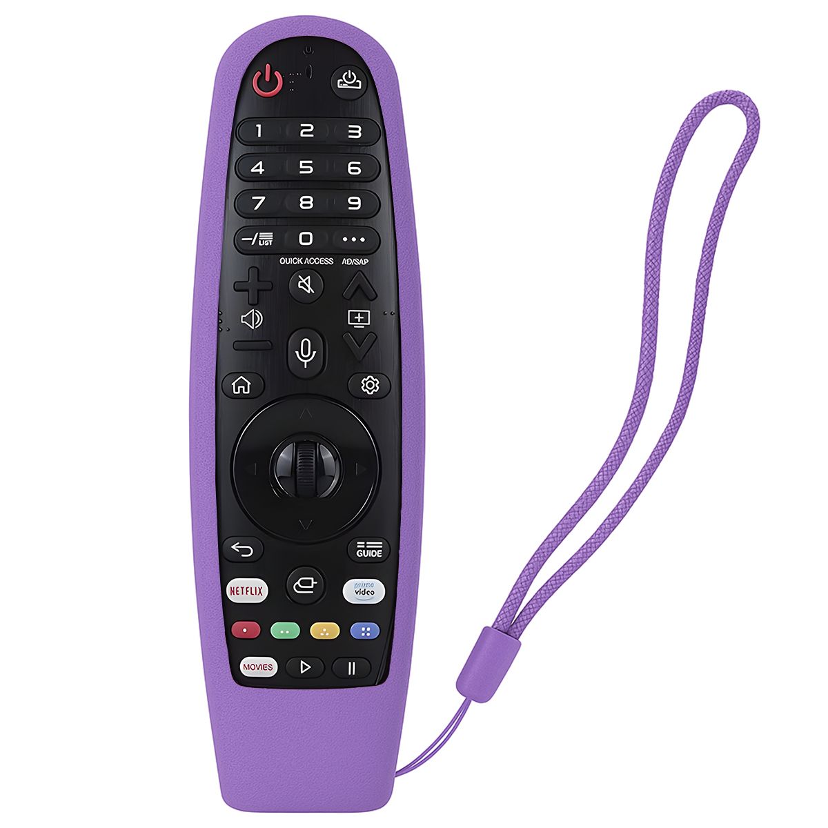 GENERICO - Control Remoto Smart Para Tv Lg Con Comando Por Voz +Funda Morada