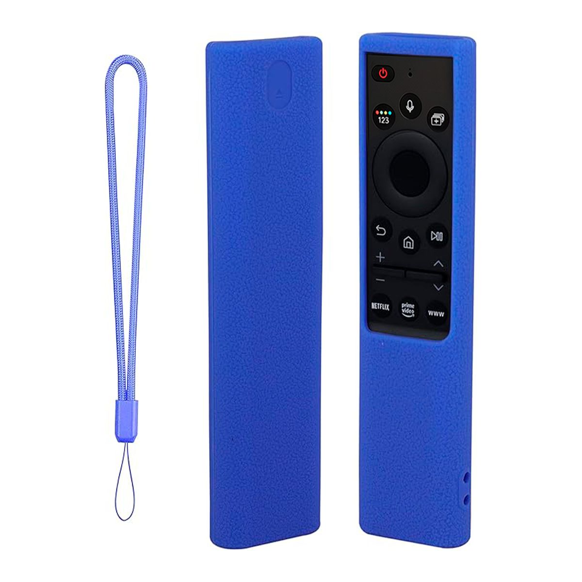 GENERICO - Control Remoto Para Samsung Con Voz Smart 4k Ws-2022+ Funda Azul