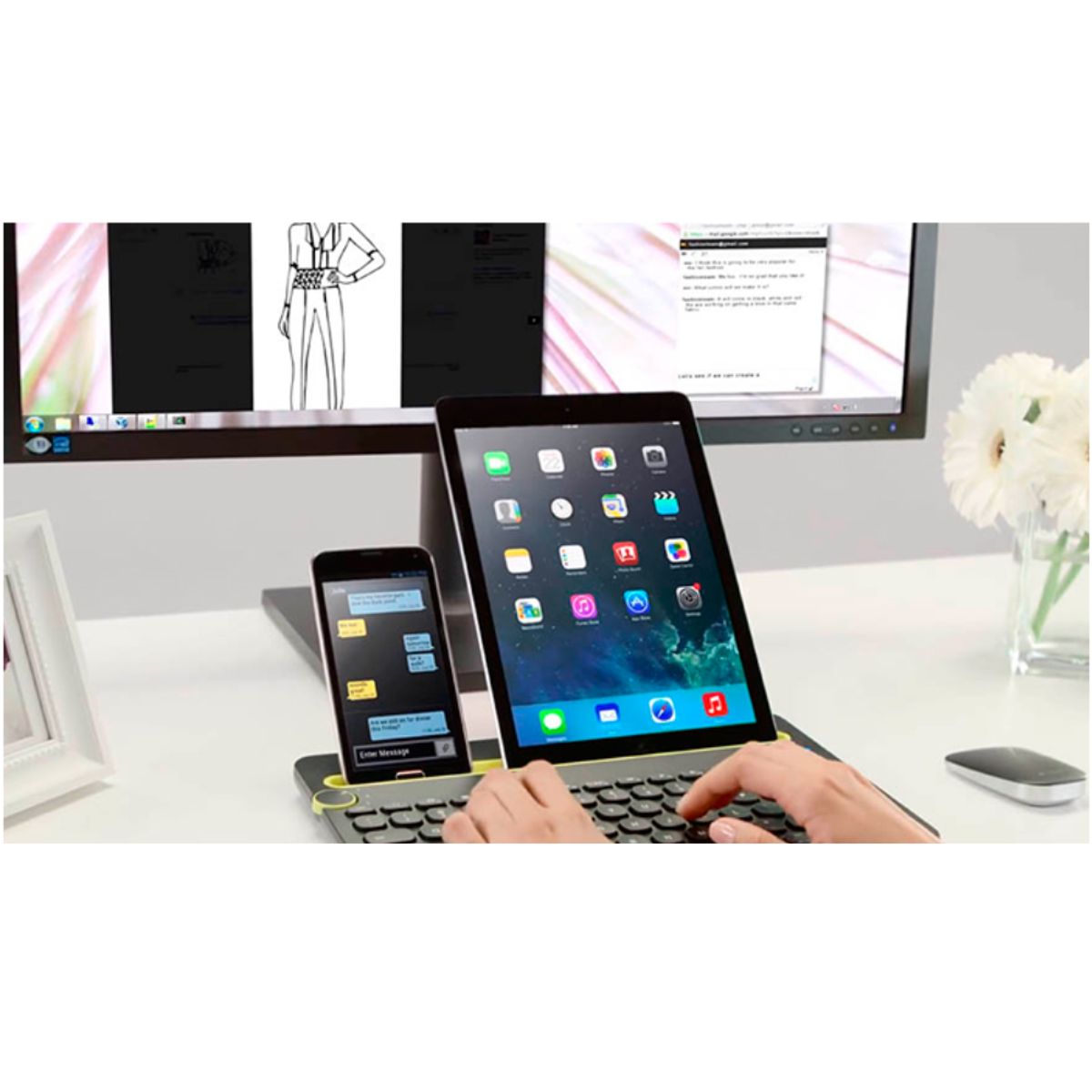 LOGITECH - Teclado Logitech K480 Bluetooth multidispositivo