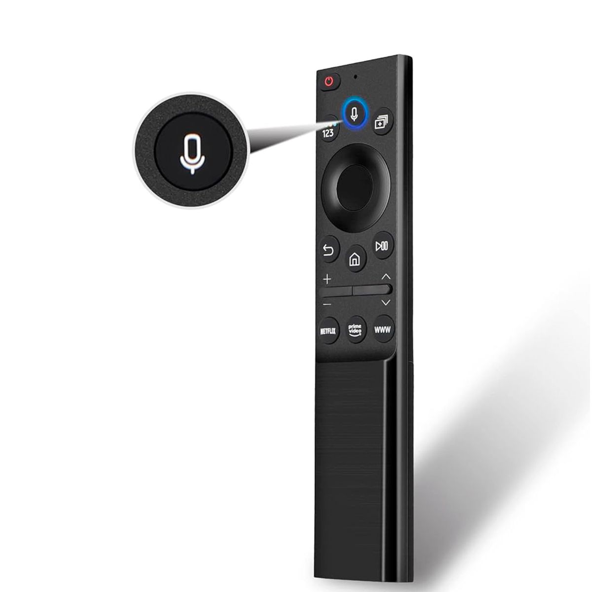 GENERICO - Control Remoto Para Samsung Con Voz Smart 4k Ws-2022+Funda Turquesa