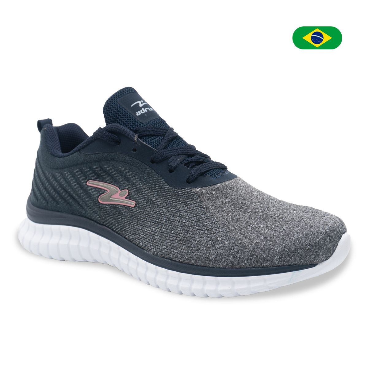 MIKAELA - ZAPATILLA AD RUN GRAFITE/MARINHO/ROSA CHOQUE 8614F