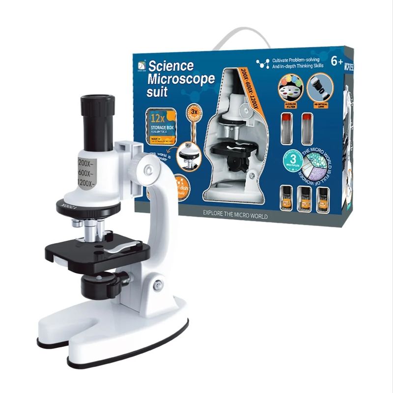 GENERICO - Set Microscopio Infantil con Ampliación hasta x1200-GENERICO