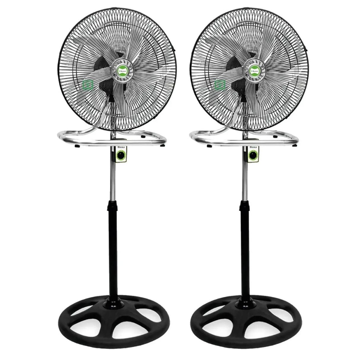 BOSSKO - Pack 02 unidades Ventilador Bossko BK 8219 Negro 200 Watts, 3 en 1