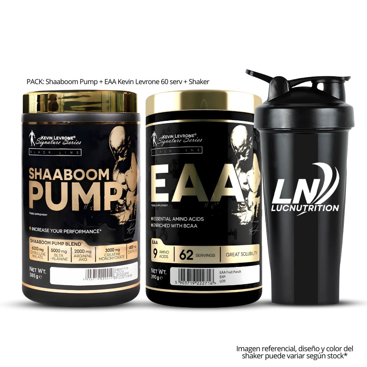 KEVIN LEVRONE - EAA kevin levrone 62 servicios Fruit Punch + Shaaboom Pump 44 serv Fruit Punch + Shaker