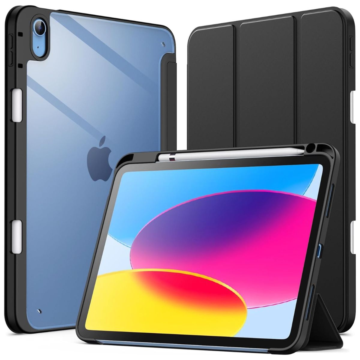 GENERICO - Funda Desmontable Imantada Para iPad A16 11th 10th Generación - NEGRO