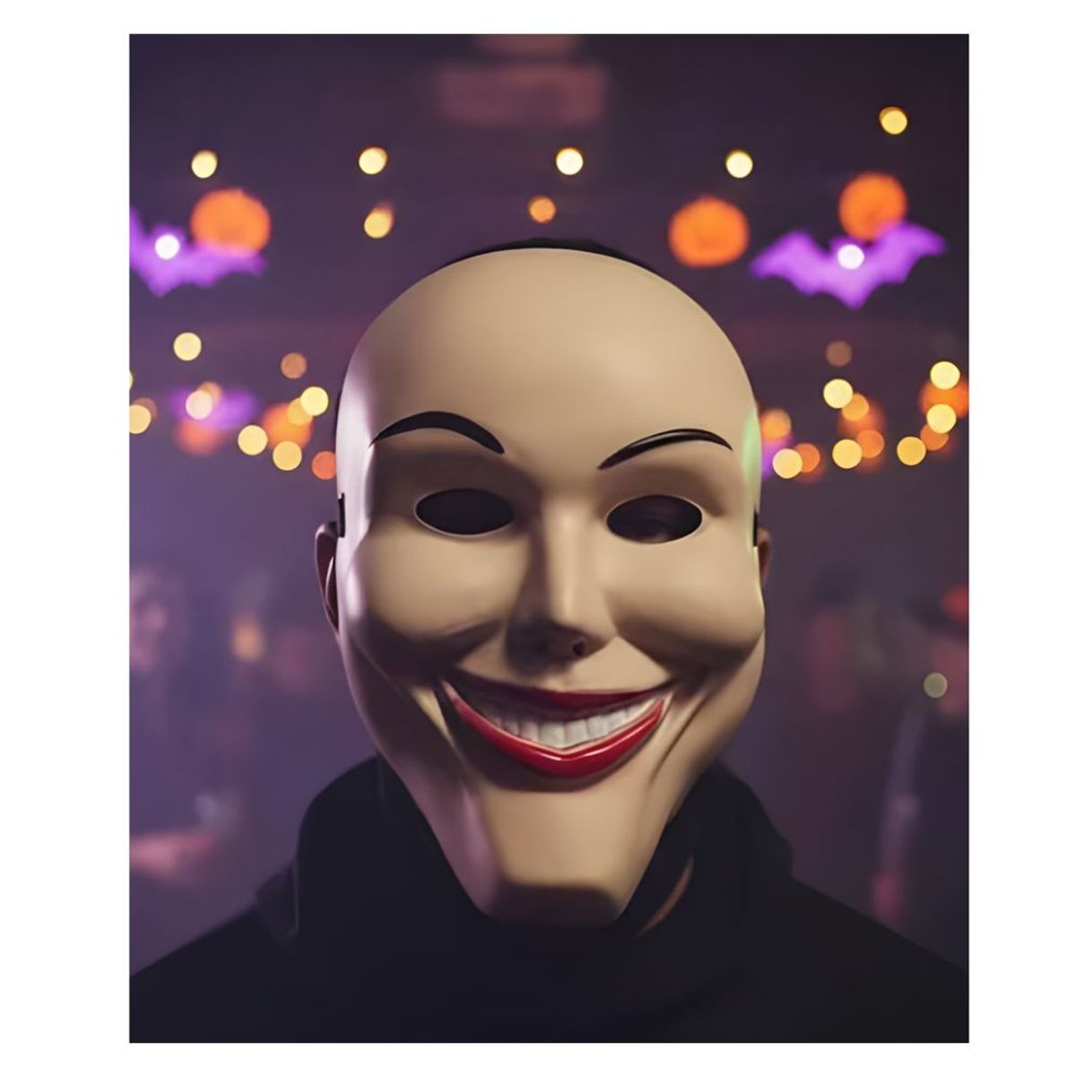 GENERICO - Máscara de la Purga Sonrisa Malvada Chic Halloween