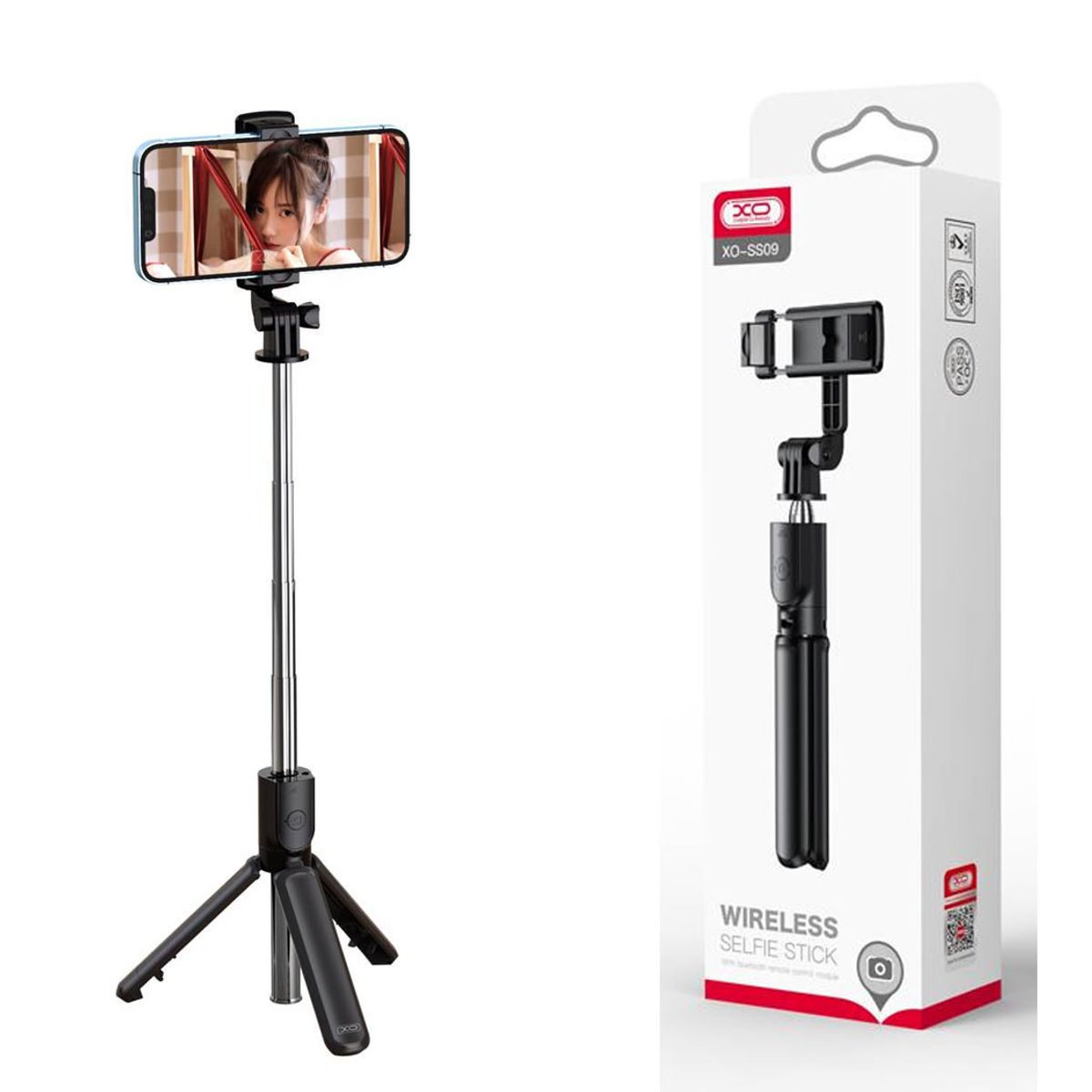 XO SIMPLE IS BEAUTY - Palo Selfie con Trípode Bluetooth XO-SS09 negro