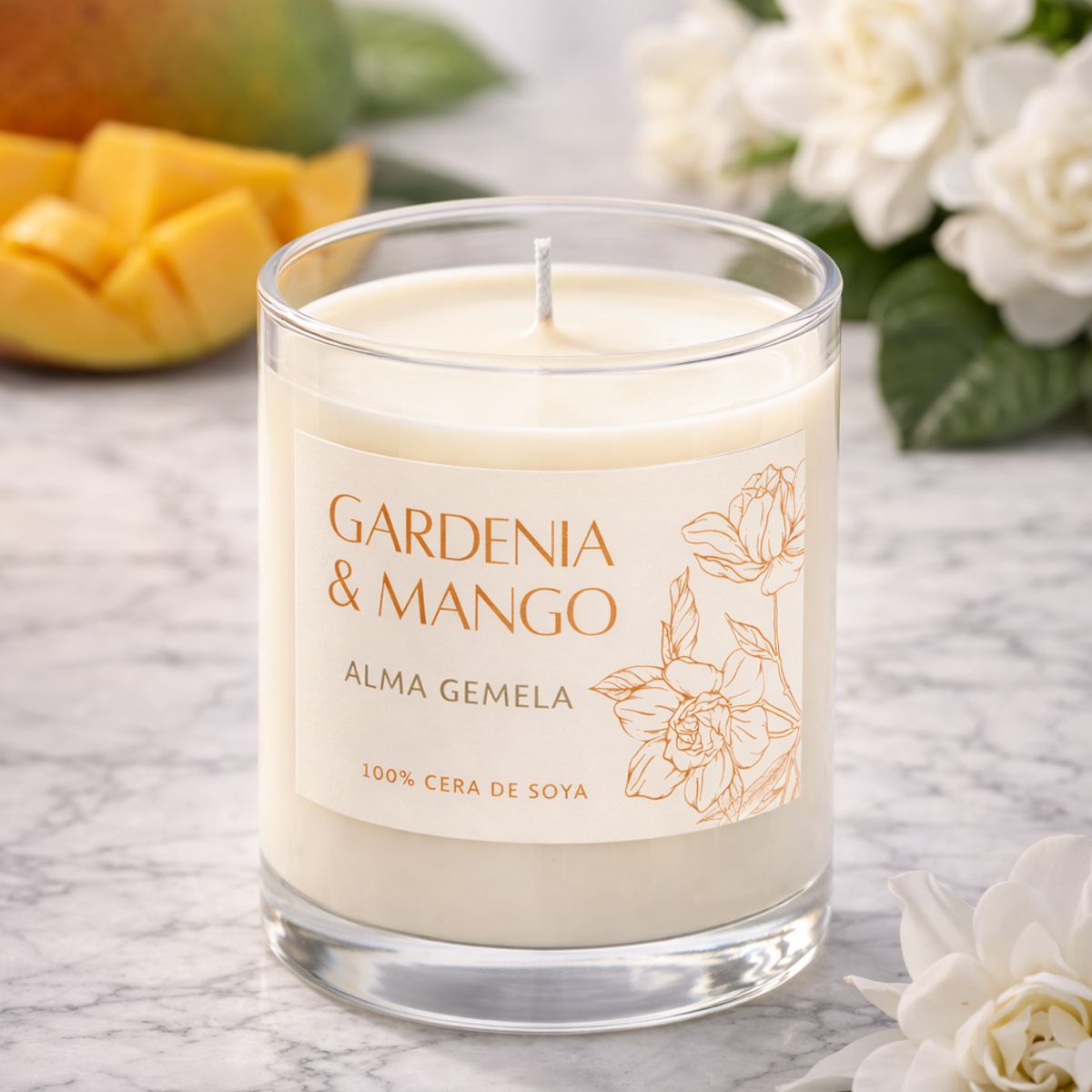 ALMA GEMELA VELAS - Vela Aromática de cera de soya