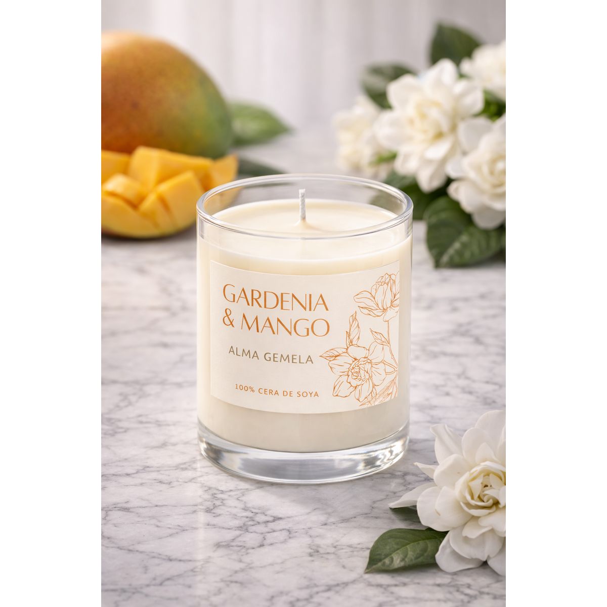 ALMA GEMELA VELAS - Vela Aromática de cera de soya