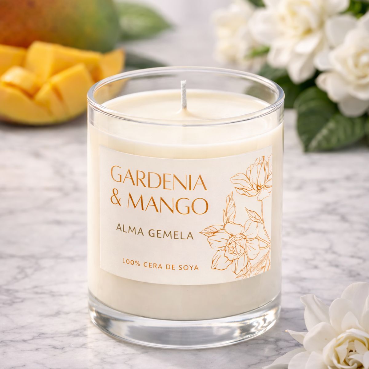 ALMA GEMELA VELAS - Vela Aromática de cera de soya