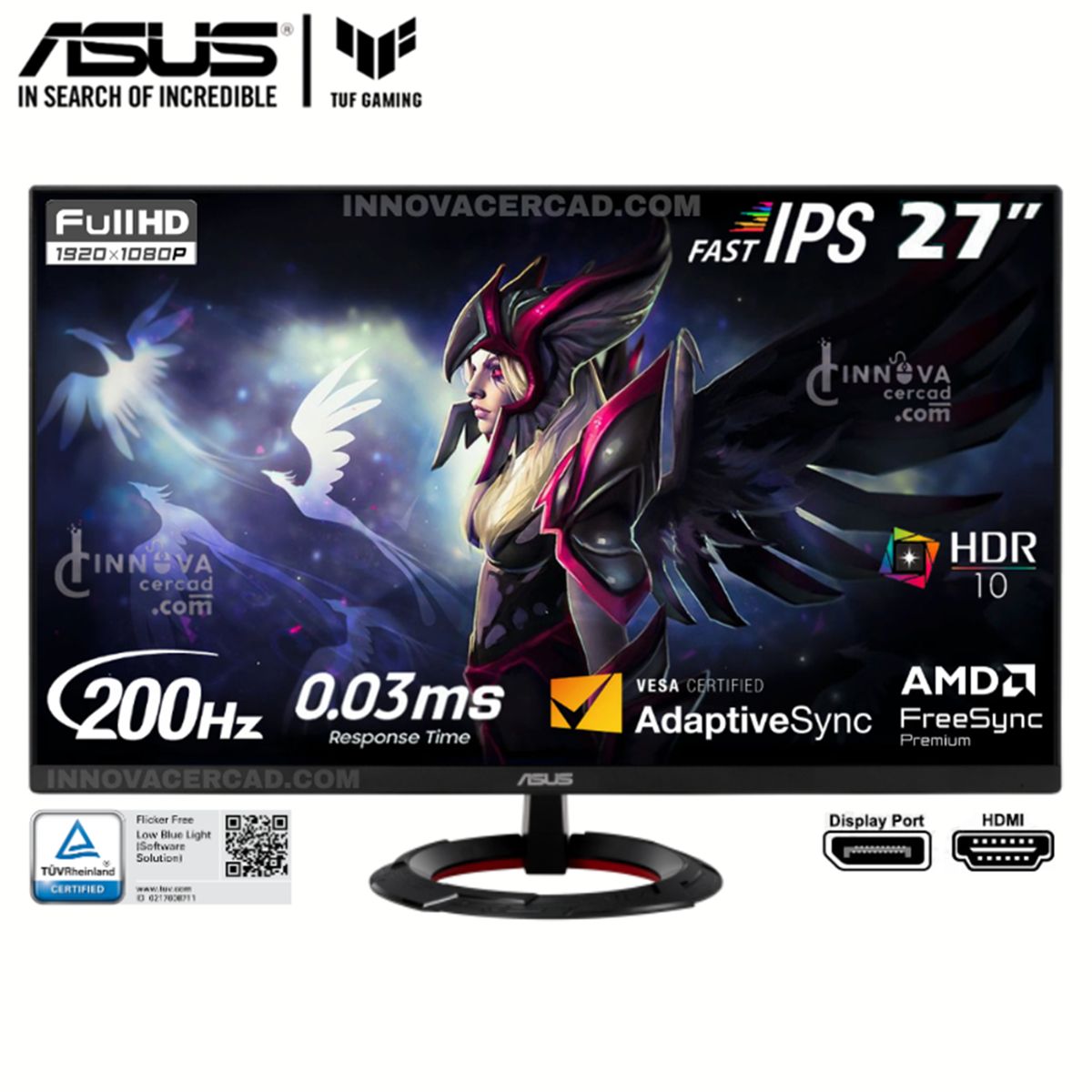 ASUS - MONITOR ASUS Tuf Gaming VG279Q5R 27 Fast IPS FHD 200Hz 03ms