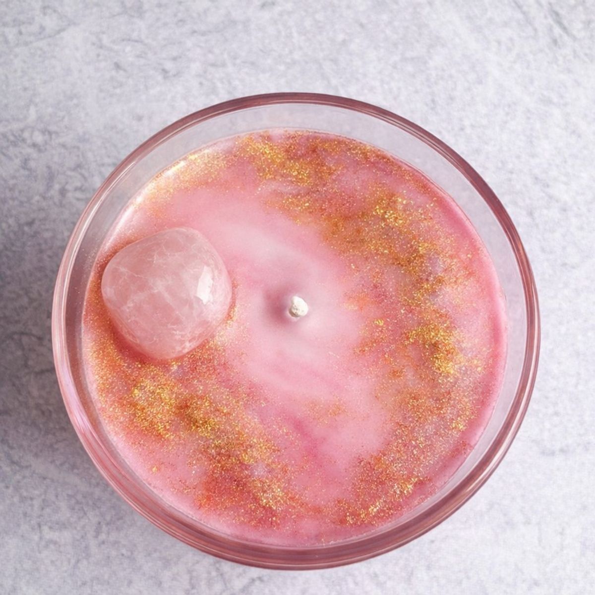 ALMA GEMELA VELAS - Vela Aromática de amor propio con cuarzo rosa