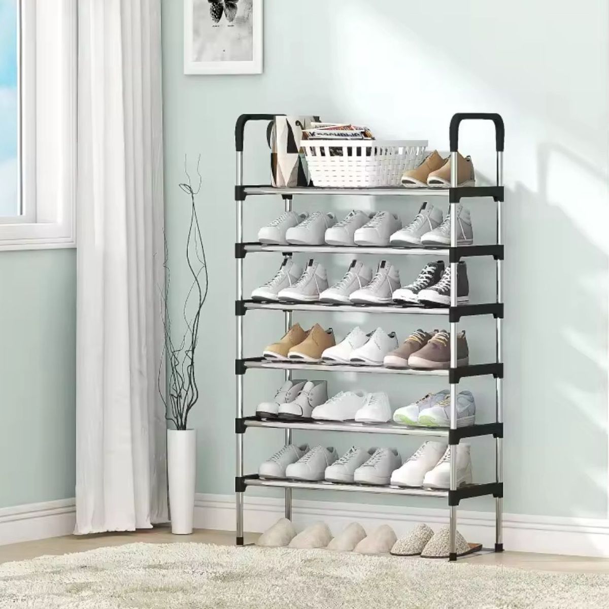 GENERICO - Organizador Zapatero Estante 6 Niveles Almacenador Gabinete