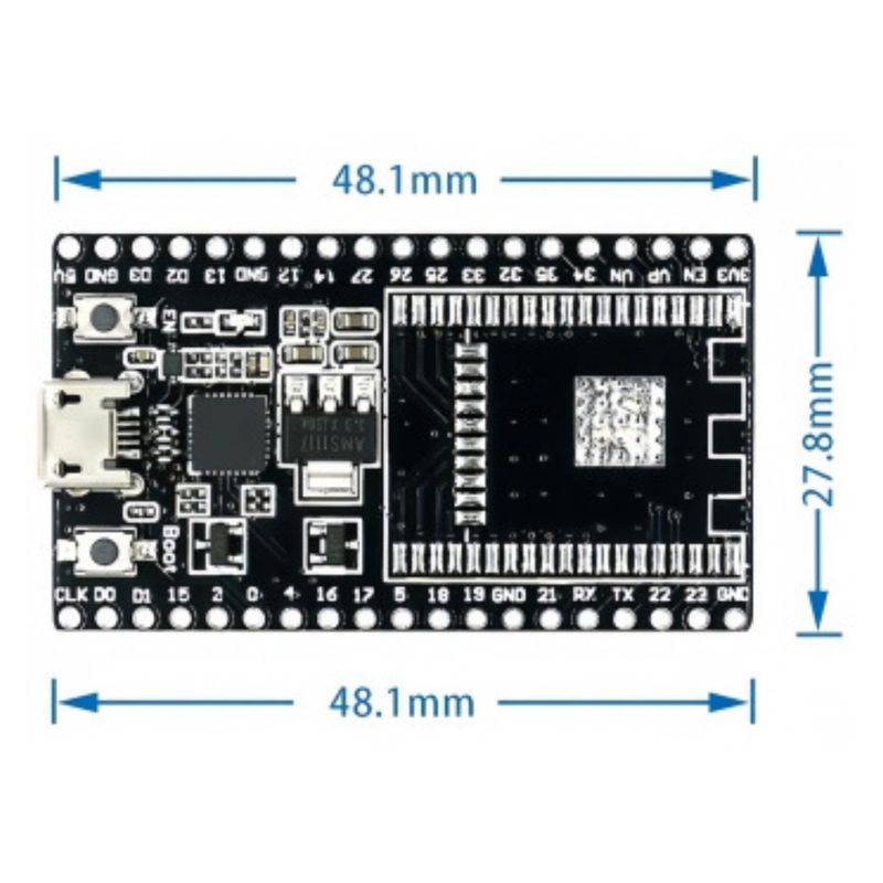 GENERICO - Placa Base para ESP32 DevKitC Compatible ESP32-WROOM-32D y 32U