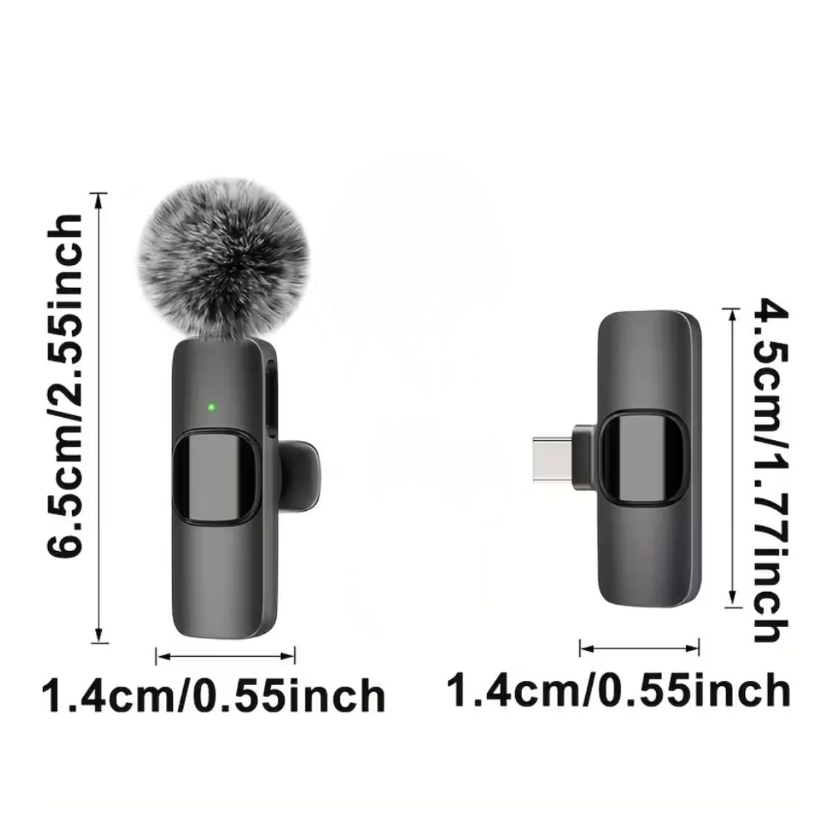 GENERICO - Micrófono sin varillas FengYang con Cancelación de Ruido y Conector -C