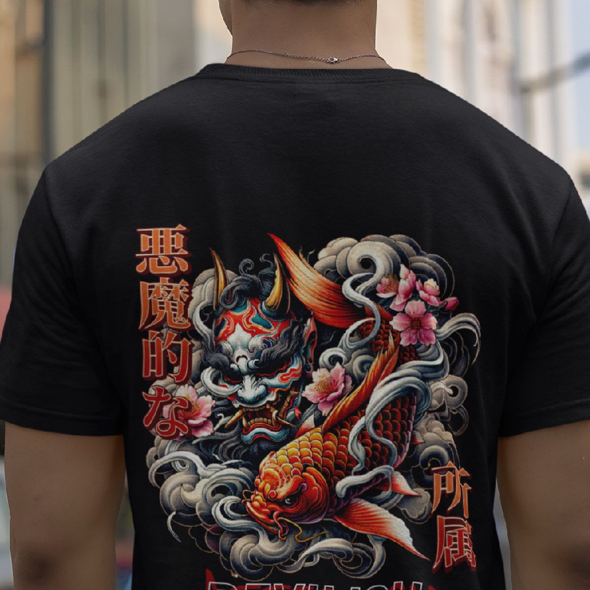 GENERICO - POLO BASICO URBANO JAPAN STREET COLLECTION - DEVIL