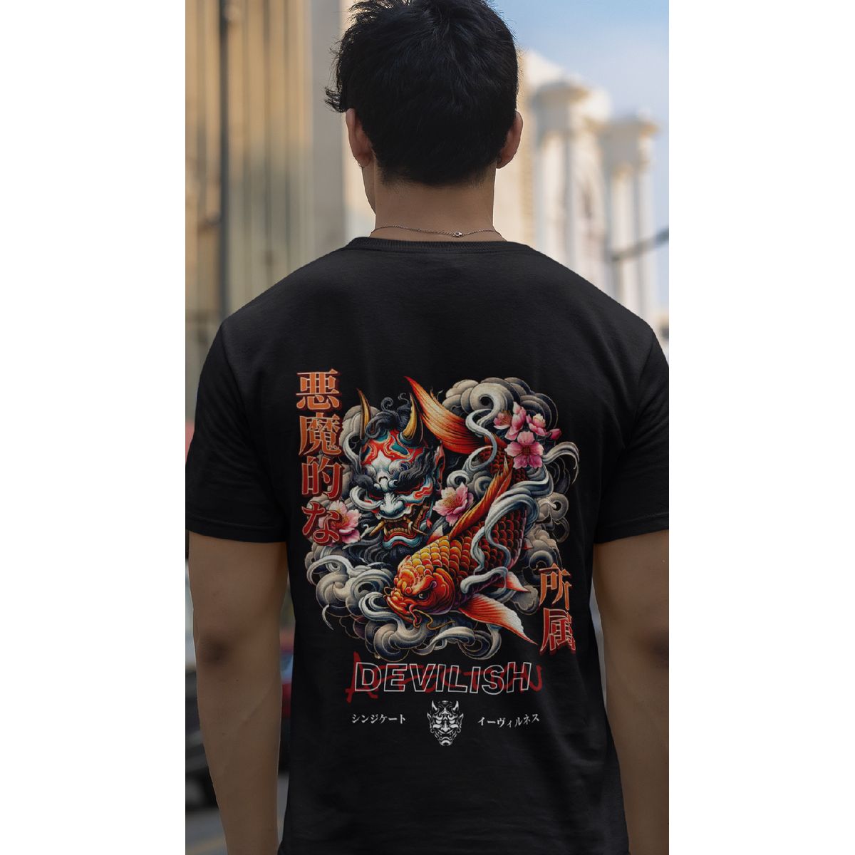 GENERICO - POLO BASICO URBANO JAPAN STREET COLLECTION - DEVIL