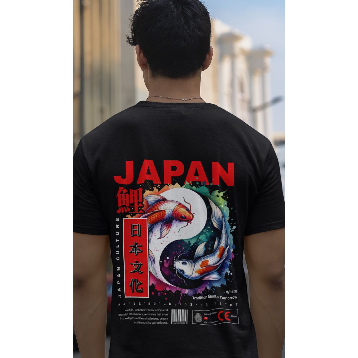 GENERICO - POLO BASICO URBANO JAPAN STREET COLLECTION - YIN YANG