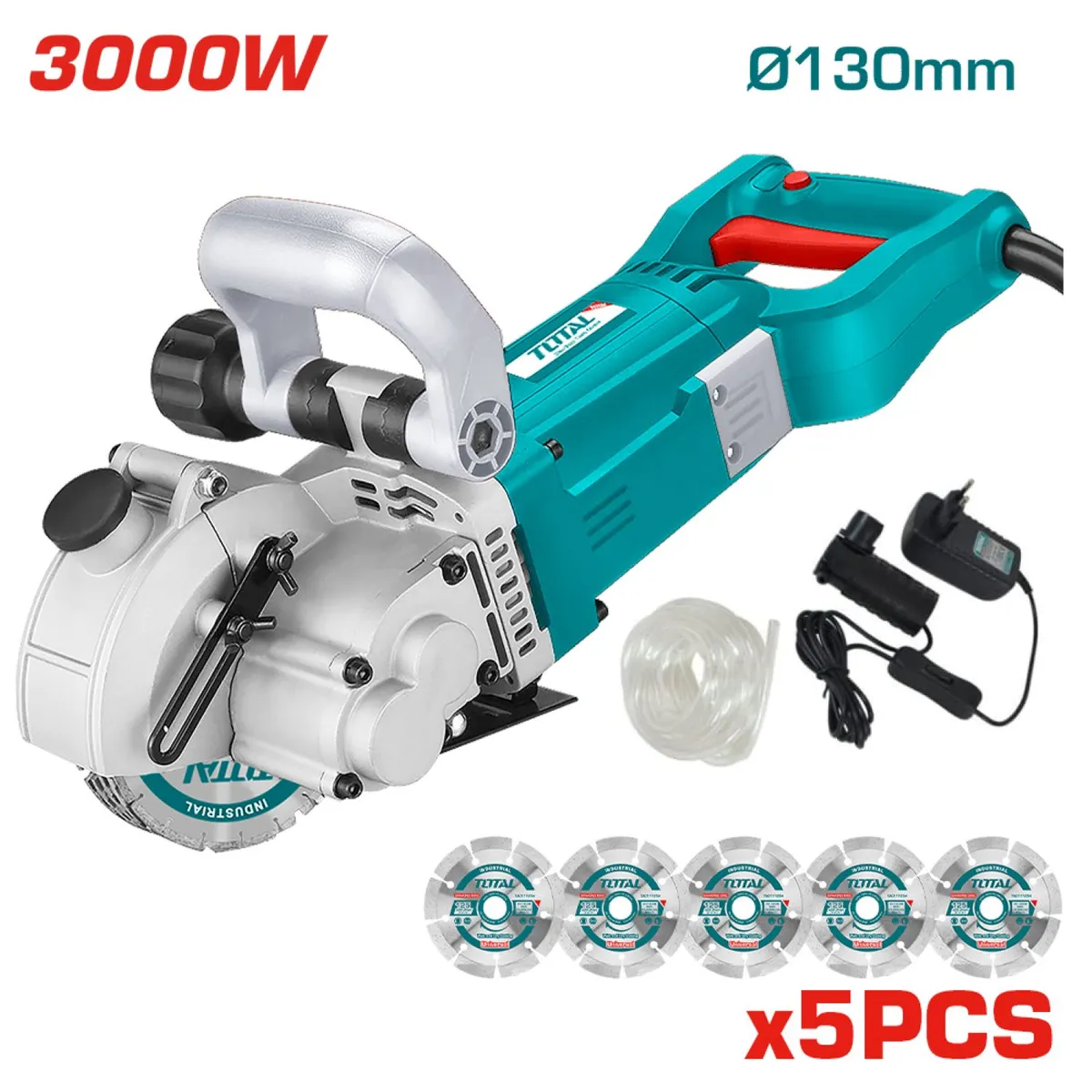 TOTAL TOOLS - Acanaladora ranuradora de pared concreto 3000w Total-TWLC1301