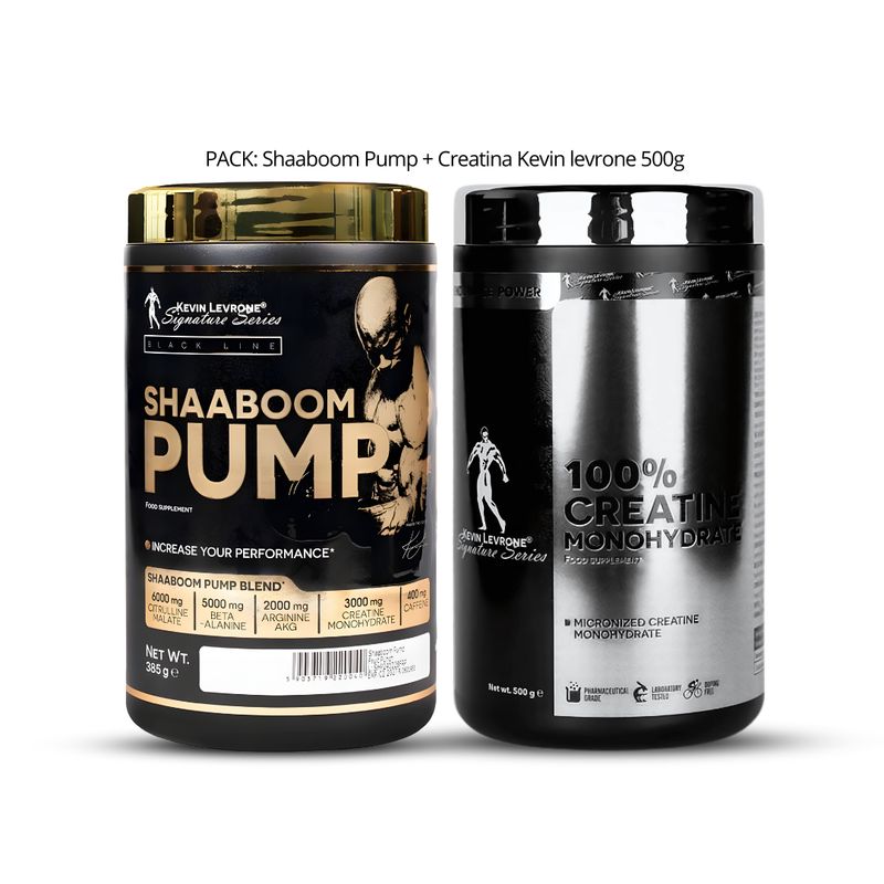 KEVIN LEVRONE - Creatina kevin levrone 500 g + Shaaboom Pump 44 Servicios Fruit Punch