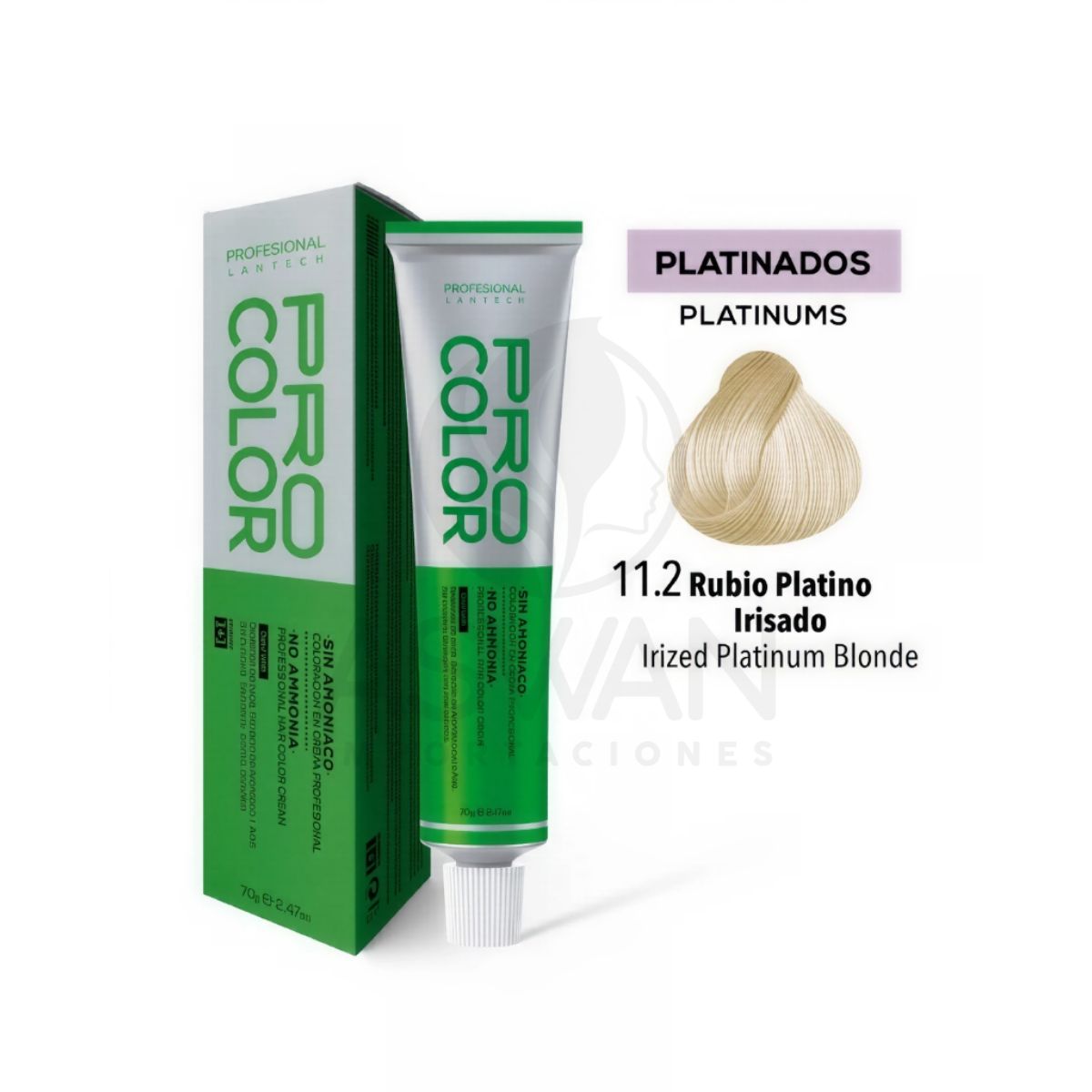 GENERICO - Pro Color Tinte Sin Amoniaco 112 Super Aclarante Irisado 70 g
