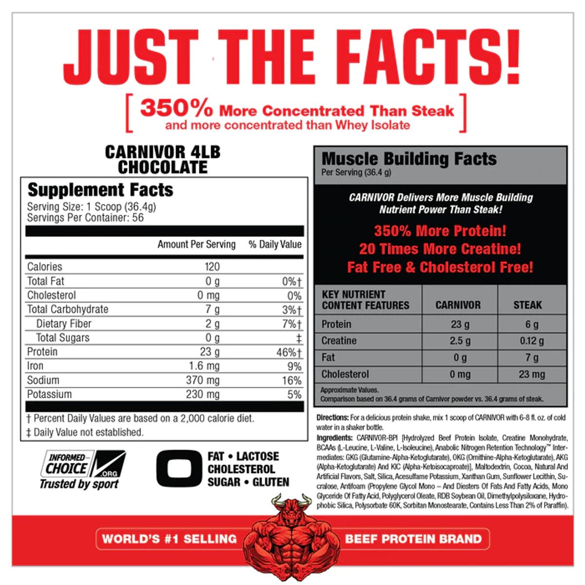 MUSCLEMEDS - Proteína Carnivor MuscleMeds 4.19 lb Chocolate Hidrolizada