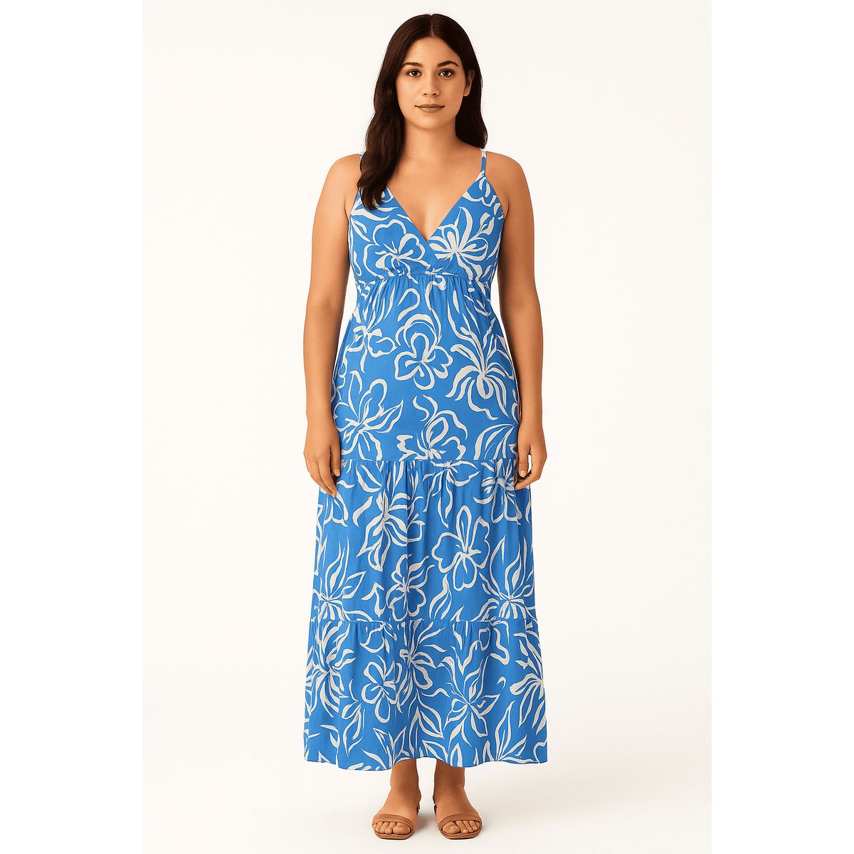 AMA OUTFITTERS - VESTIDO DE LINO ROMANTIC