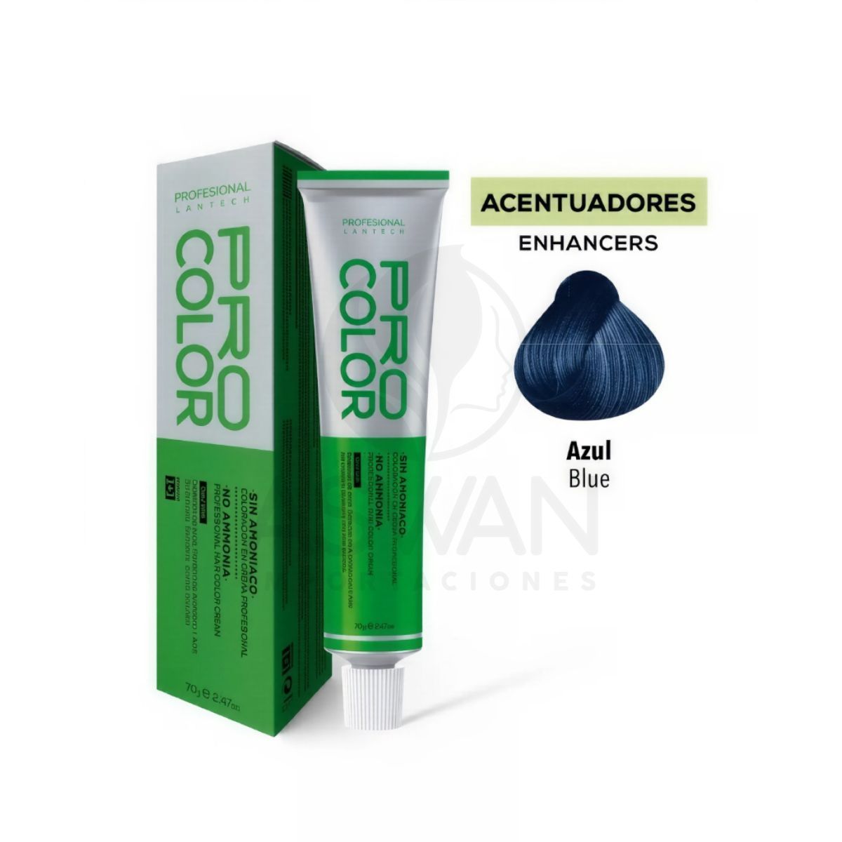 GENERICO - Pro Color Tinte Sin Amoniaco 7000 Azul 70 g
