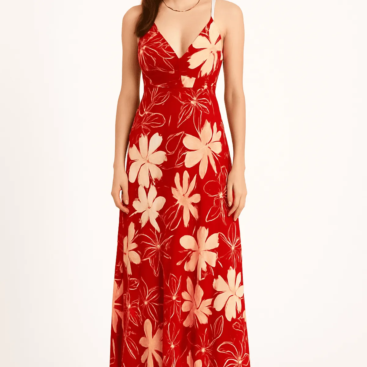 AMA OUTFITTERS - VESTIDO DE LINO ROMANTIC