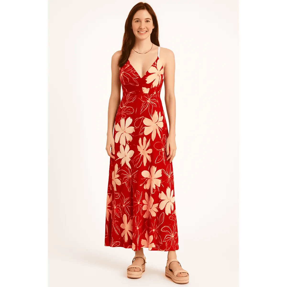 AMA OUTFITTERS - VESTIDO DE LINO ROMANTIC