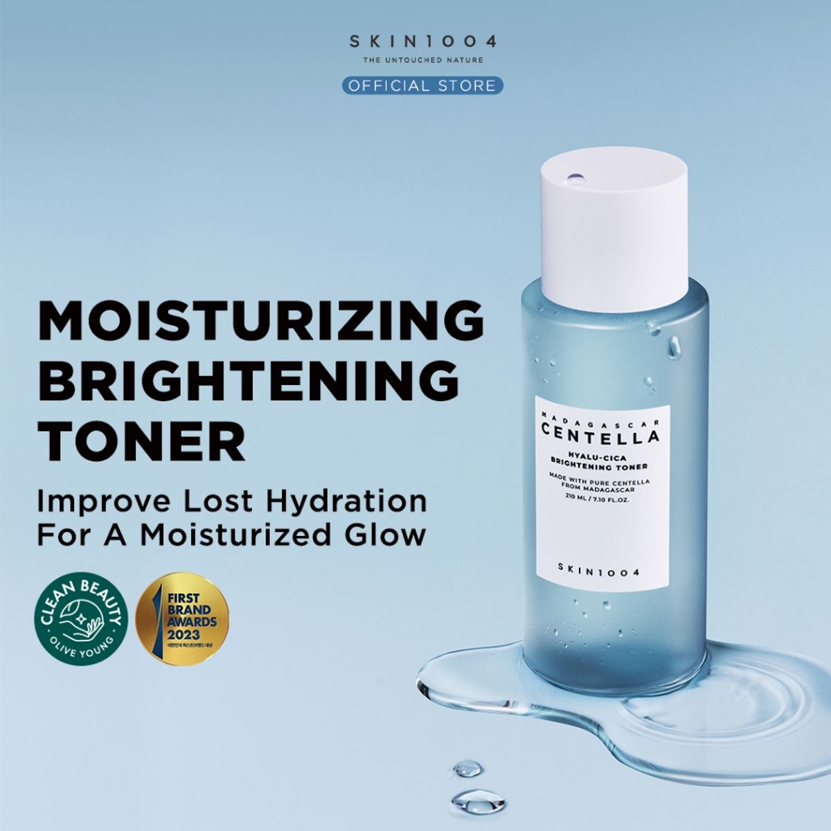 SKIN1004 - SKIN1004 Madagascar Centella Hyalu-Cica Brightening Toner 210ml Tonico Hidratante
