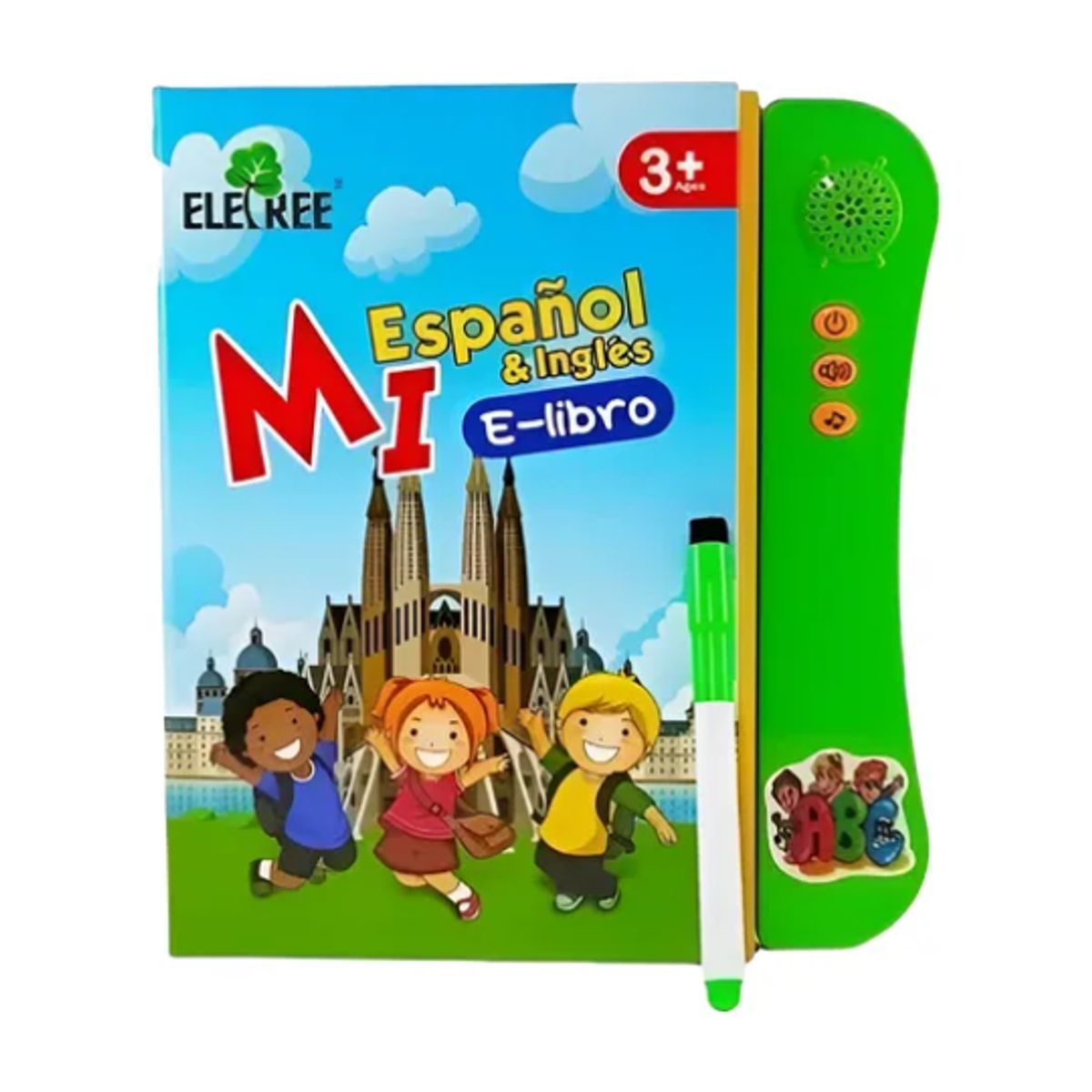 GENERICO - Juguete Libro Educativo  con Sonido en Español e Inglés