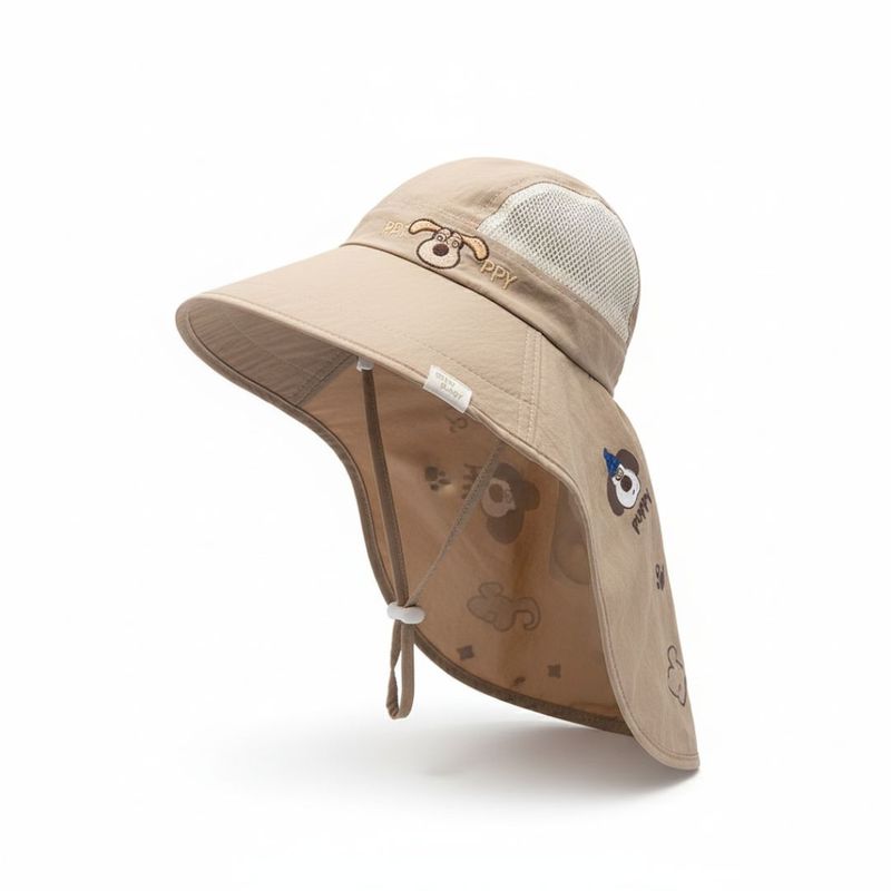 GENERICO - Sombrero Gorra de protección solar con cubre Nuca niño