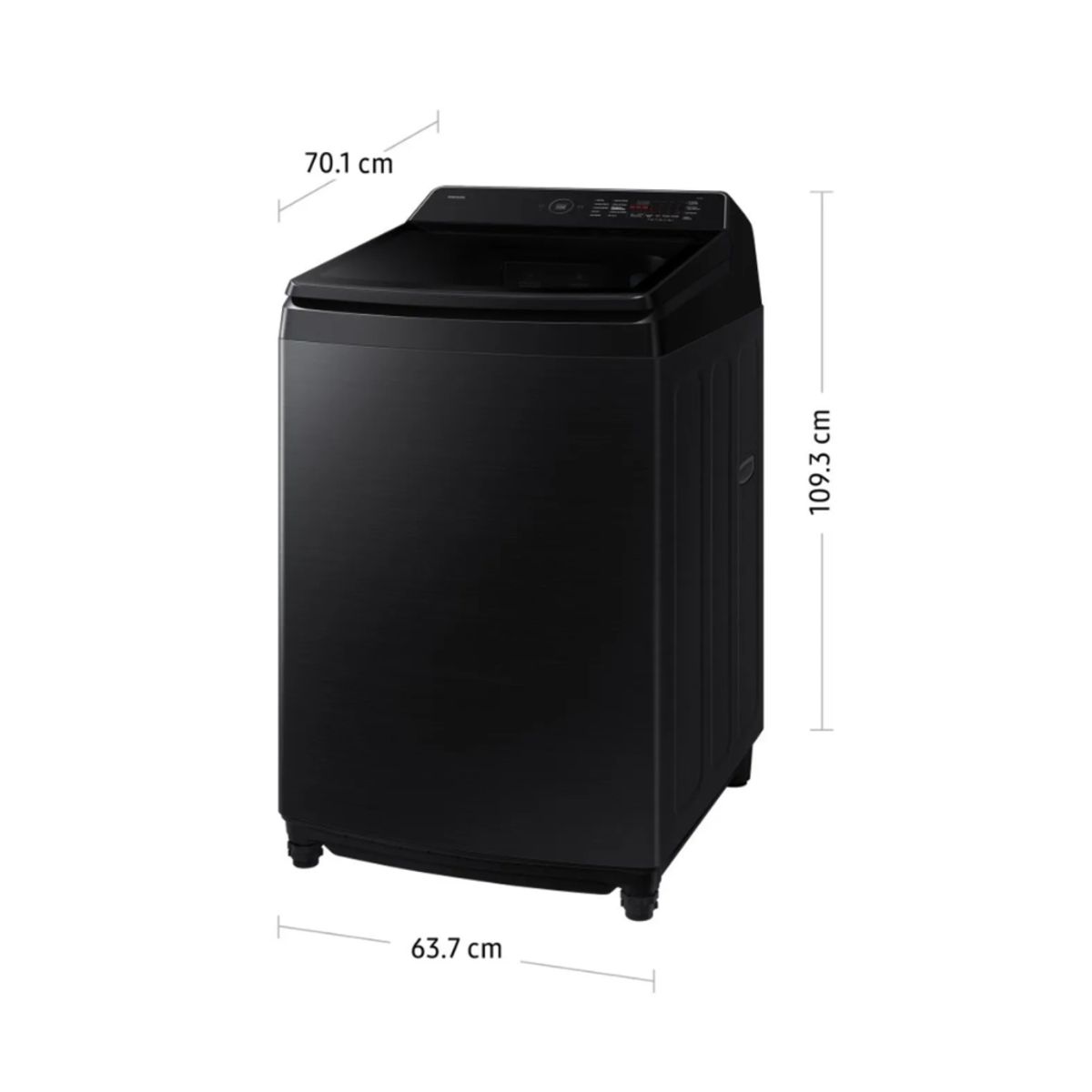 SAMSUNG - LAVADORA SAMSUNG 19KG WA80F19S8B AI WASH ECOBUBBLE™ NEGRA