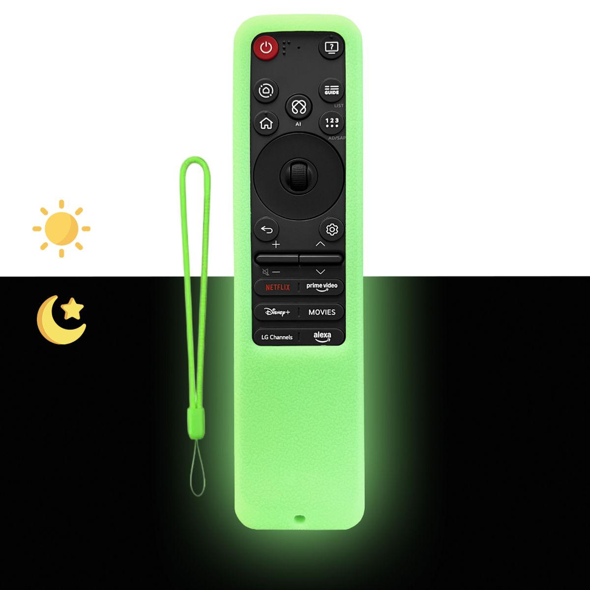 GENERICO - Funda De Silicona Con Correa Para Control LG Magic Remote MR25GA 2025