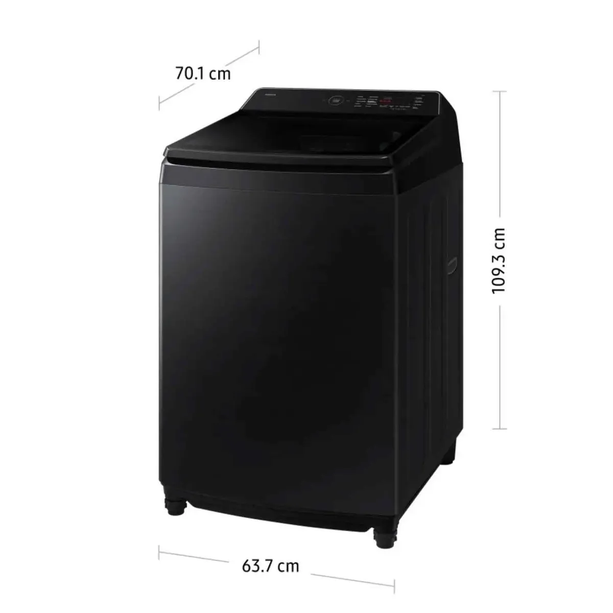 SAMSUNG - Lavadora Samsung 19Kg WA80F19S8B AI WASH ECOBUBBLE™ Negro + Aspiradora Samsung VCC4580V3K