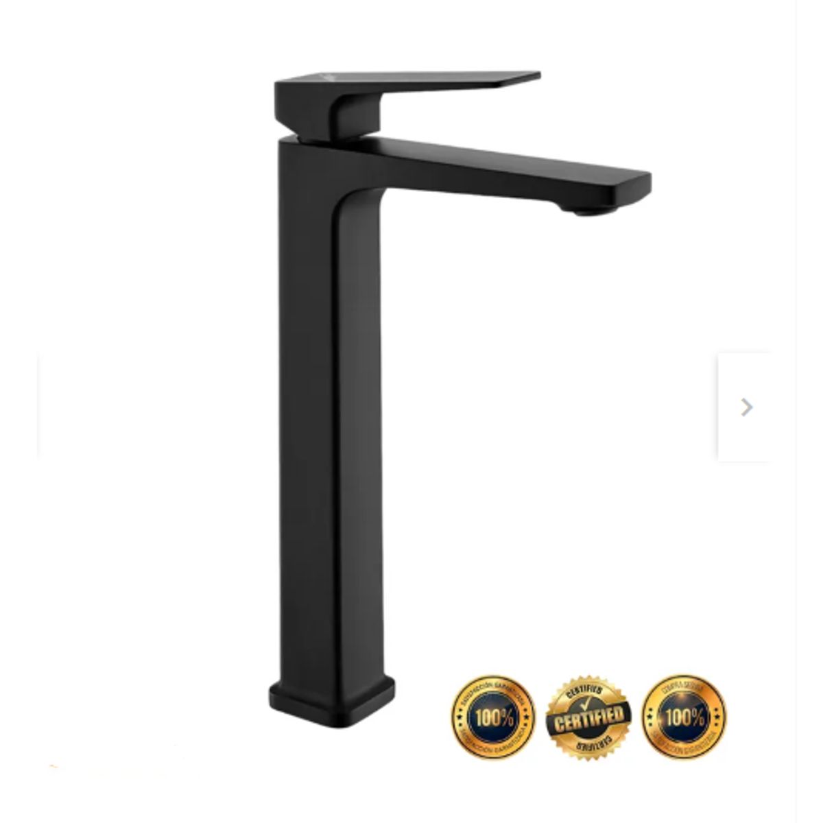 GENERICO - GRIFERIA PESADA PARA OVALIN NEGRO MATE